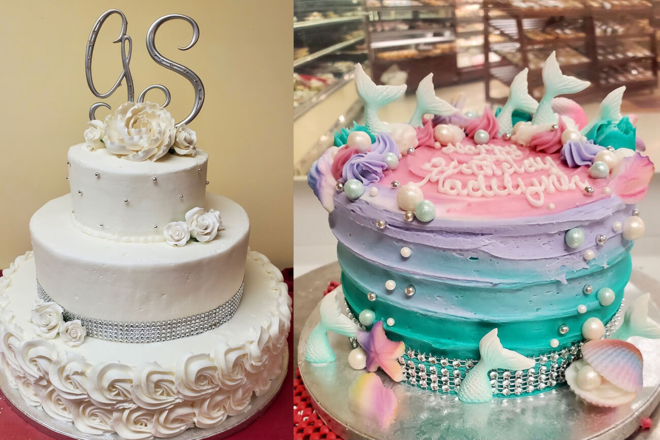 Wedding Cake and Birthday Cake