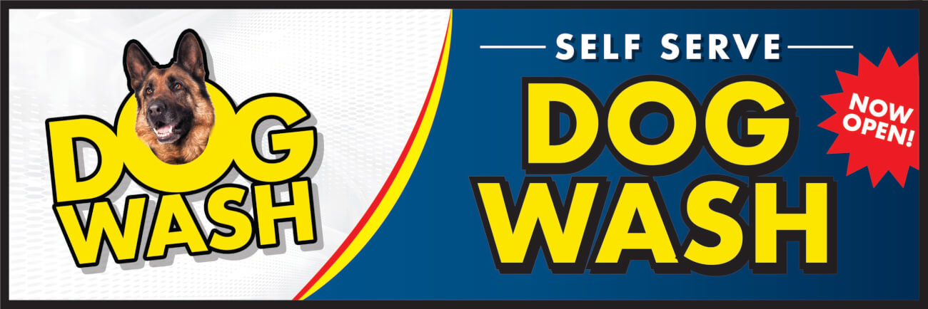 dog wash banner