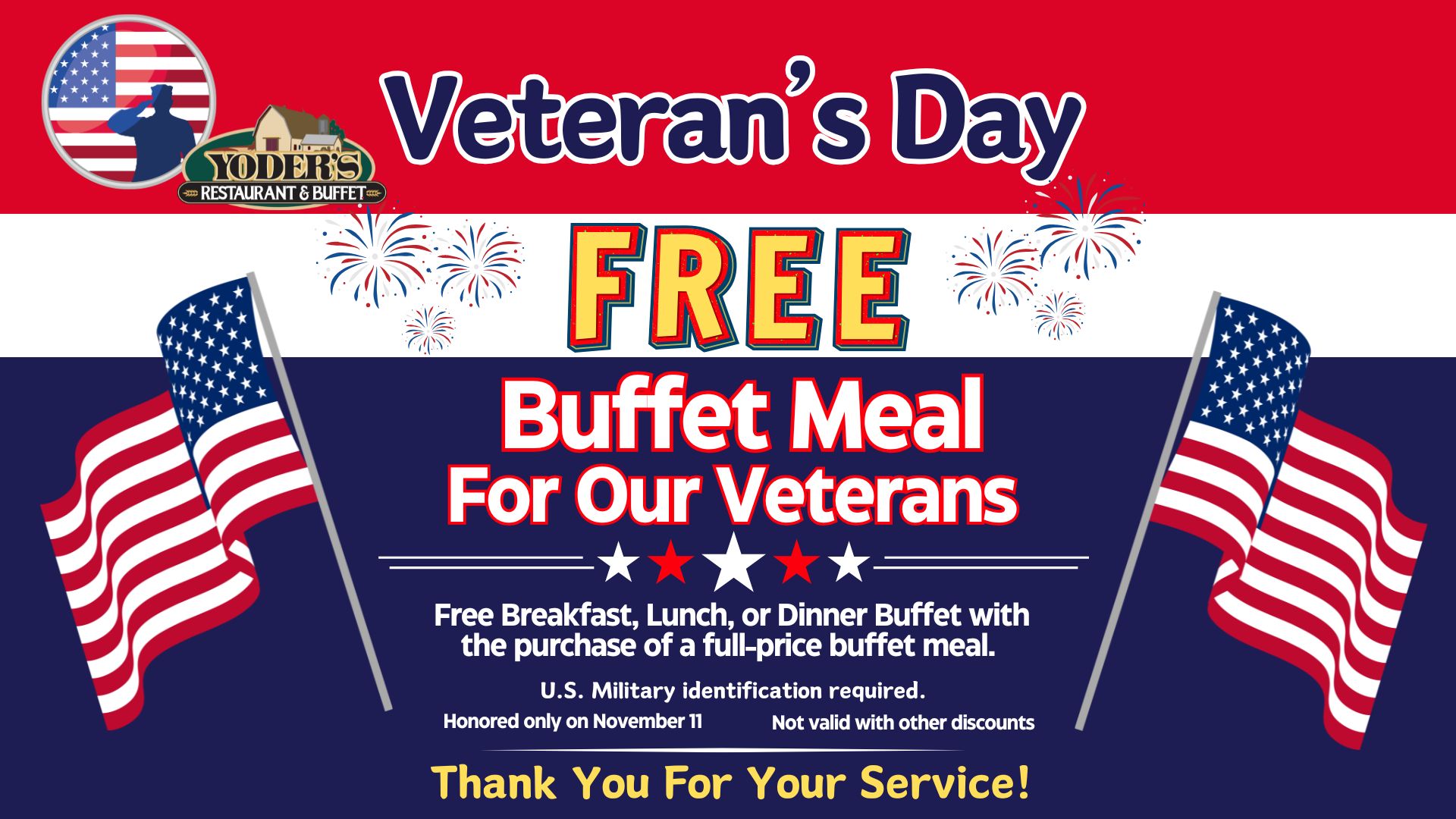 Veteran's Day BOGO